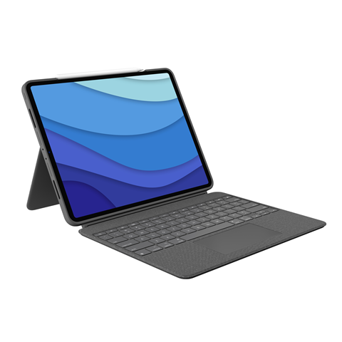 iPad本体 iPad Pro+Apple Pencil+logi combo touch 01_Combo_Touch_Oxford_Gray_iPa