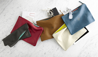 Mark and Graham's Every Day Leather Zip Pouch in five colors. (Photo: Business Wire)