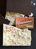 Williams Sonoma is giving away golden gift cards in this year's Peppermint Bark (Photo: Business Wire)