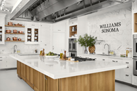 Cosentino countertops and Monogram ovens and cooktops in newly renovated Williams Sonoma Test Kitchen (Photo: Williams Sonoma)