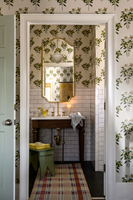 A Bathroom of the GreenRow Lake House at the Inn At Serenbe (Photo: GreenRow)