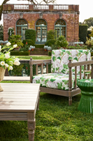 New outdoor floral chair cover from the New York Botanical Garden's new Collaboration with GreenRow