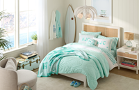 Pink Palm Puff x Pottery Barn Teen