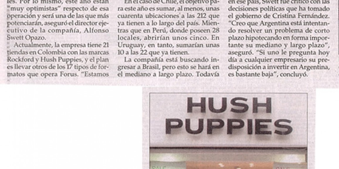 Forus will open about 40 new stores this year in Chile