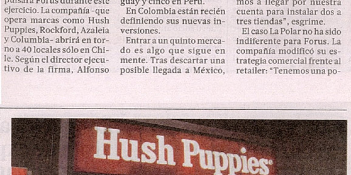 Forus planea abrir más de 55 tiendas este año y estudia entrar a Brasil