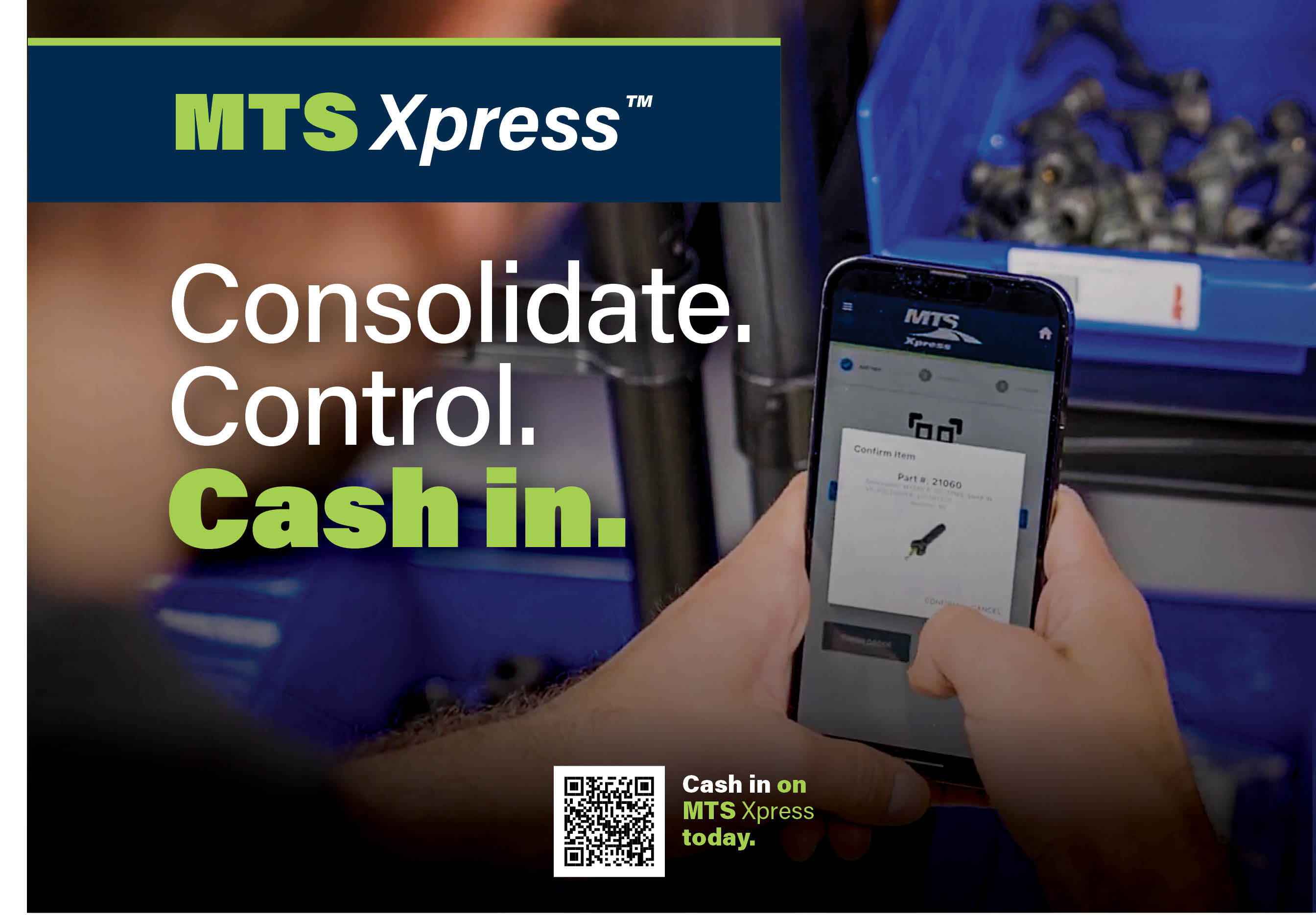 MTS Xpress, by Myers Tire Supply, is the only mobile app-based inventory management system of its kind in the under-vehicle service industry.