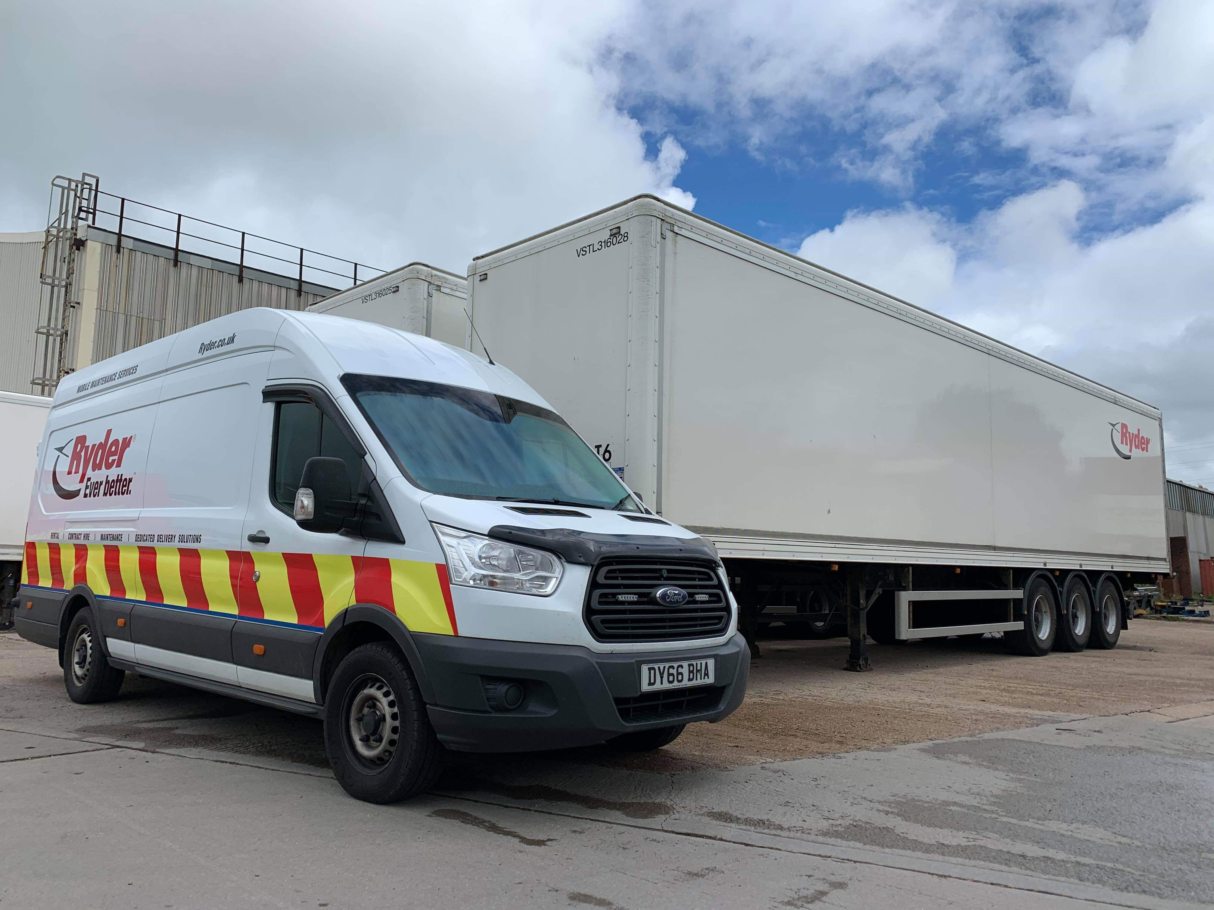Ryder van and trailer