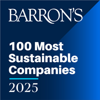 Graphic: Aptar Named One of Barron’s 100 Most Sustainable U.S. Companies for the Seventh Consecutive Year. Used with permission. ©2025 Dow Jones & Company, Inc.
