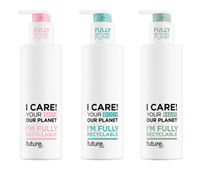 Aptar’s fully recyclable mono-material pump featured on a bottle (Photo: Aptar)