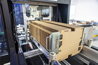 Ranpak’s Cut’it! EVO system uses intelligent rightsizing to reduce package void before automatically closing and sealing the box, leading to savings on transport costs, improved throughput, and greater operational efficiency. The Cut’it! EVO Multi-Lid machine enables up to four unique lids to be placed on boxes on a single line.